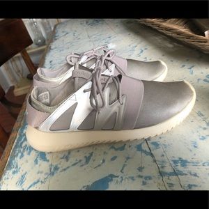 Gray adidas sneakers!